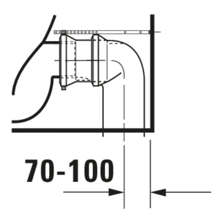 Duravit Stand-WC-Kombi, Tiefspüler DuraStyle 37x63cm, 4,5 l, f variab. Zulauf, weiß