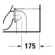 Duravit Stand-WC-Kombi, Tiefspüler DuraStyle 37x70,5cm, 4,5 l, f variab. Zulauf, weiß-2
