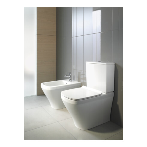 Duravit Stand-WC-Kombi, Tiefspüler DuraStyle 37x70,5cm, 4,5 l, f variab. Zulauf, weiß