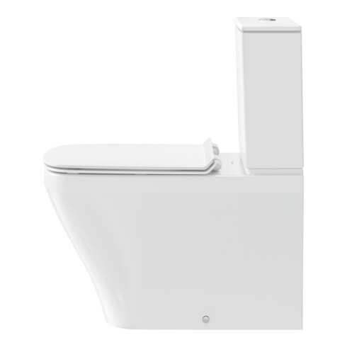Duravit Stand-WC-Kombi, Tiefspüler DuraStyle 37x70,5cm, 4,5 l, f variab. Zulauf, weiß