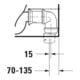 Duravit Stand-WC-Kombi, Tiefspüler DuraStyle 37x70,5cm, 4,5 l, f variab. Zulauf, weiß-4