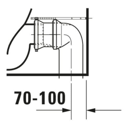 Duravit Stand-WC-Kombi, Tiefspüler Happy D.2 36,5x63cm, 4,5 l, Abg. waag./skr., weiß