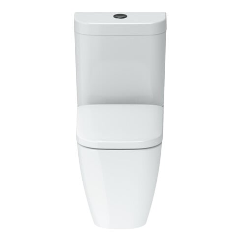 Duravit Stand-WC-Kombi, Tiefspüler Happy D.2 36,5x63cm, 4,5 l, Abg. waag./skr., weiß