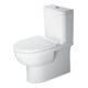 Duravit Stand-WC-Kombi, Tiefspüler No. 1 36,5x65cm, 6 l, Abg. waag., riml., weiß-1