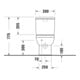 Duravit Stand-WC-Kombi, Tiefspüler No. 1 36,5x65cm, 6 l, Abg. waag., riml., weiß-4