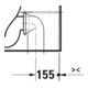 Duravit Stand-WC-Kombi, Tiefspüler Qatego 39x60cm, 6 l, Rimless, weiß Hochglanz