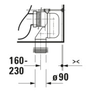 Duravit Stand-WC-Kombi, Tiefspüler Qatego 39x60cm, 6 l, Rimless, weiß Hochglanz-4