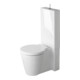 Duravit Stand-WC-Kombi, Tiefspüler Starck 1 41,5x64cm, 4,5 l, Abg. waag./skr., weiß-1