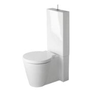 Duravit Stand-WC-Kombi, Tiefspüler Starck 1 41,5x64cm, 4,5 l, Abg. waag./skr., weiß