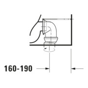 Duravit Stand-WC-Kombi, Tiefspüler Starck 1 41,5x64cm, 4,5 l, Abg. waag./skr., weiß-5