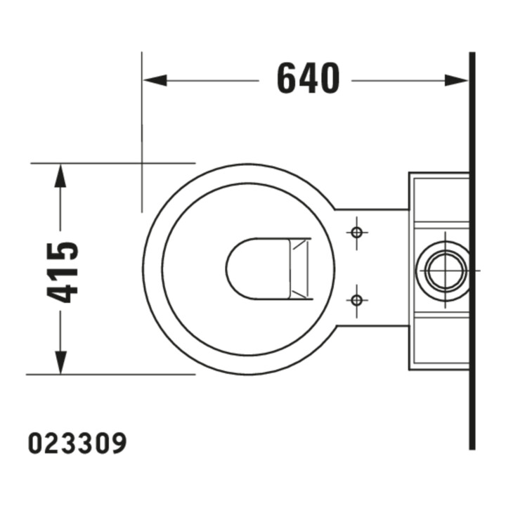 Duravit Stand-WC-Kombi, Tiefspüler Starck 1 41,5x64cm, 4,5 l, Abg. waag./skr., weiß