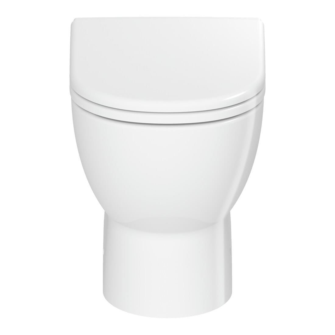 Duravit Stand-WC, Tiefspüler D-Code 37x57cm, 4,5 l, Abg. waag., riml., weiß