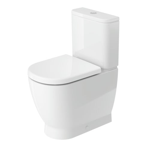 Duravit Stand-WC, Tiefspüler D-Code 37x60cm, 4,5 l, Abgang waagerecht, weiß