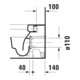 Duravit Stand-WC, Tiefspüler Happy D.2 36,5x57cm, 4,5 l, Abg. waagerecht, weiß-4