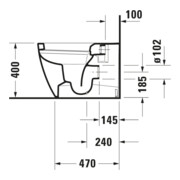Duravit Stand-WC, Tiefspüler Me by Starck 37x60cm, 4,5 l, Abg wa, w sm HygGlaze-4