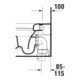 Duravit Stand-WC, Tiefspüler Me by Starck 37x60cm, 4,5 l, Abg wa, w sm HygGlaze