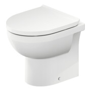 Duravit Stand-WC, Tiefspüler No. 1 Compact 37x48cm, 4,5 l, Abg. waag., riml., weiß