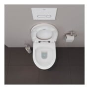 Duravit Stand-WC, Tiefspüler No. 1 Compact 37x48cm, 4,5 l, Abg. waag., riml., weiß-4