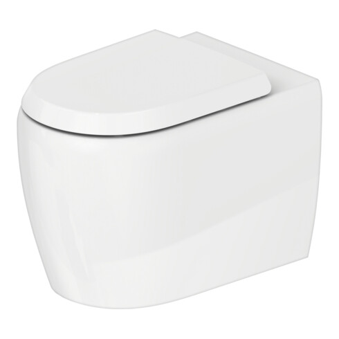 Duravit Stand-WC, Tiefspüler Qatego 39x60cm, 4,5 l, Rimless, weiß Hochglanz