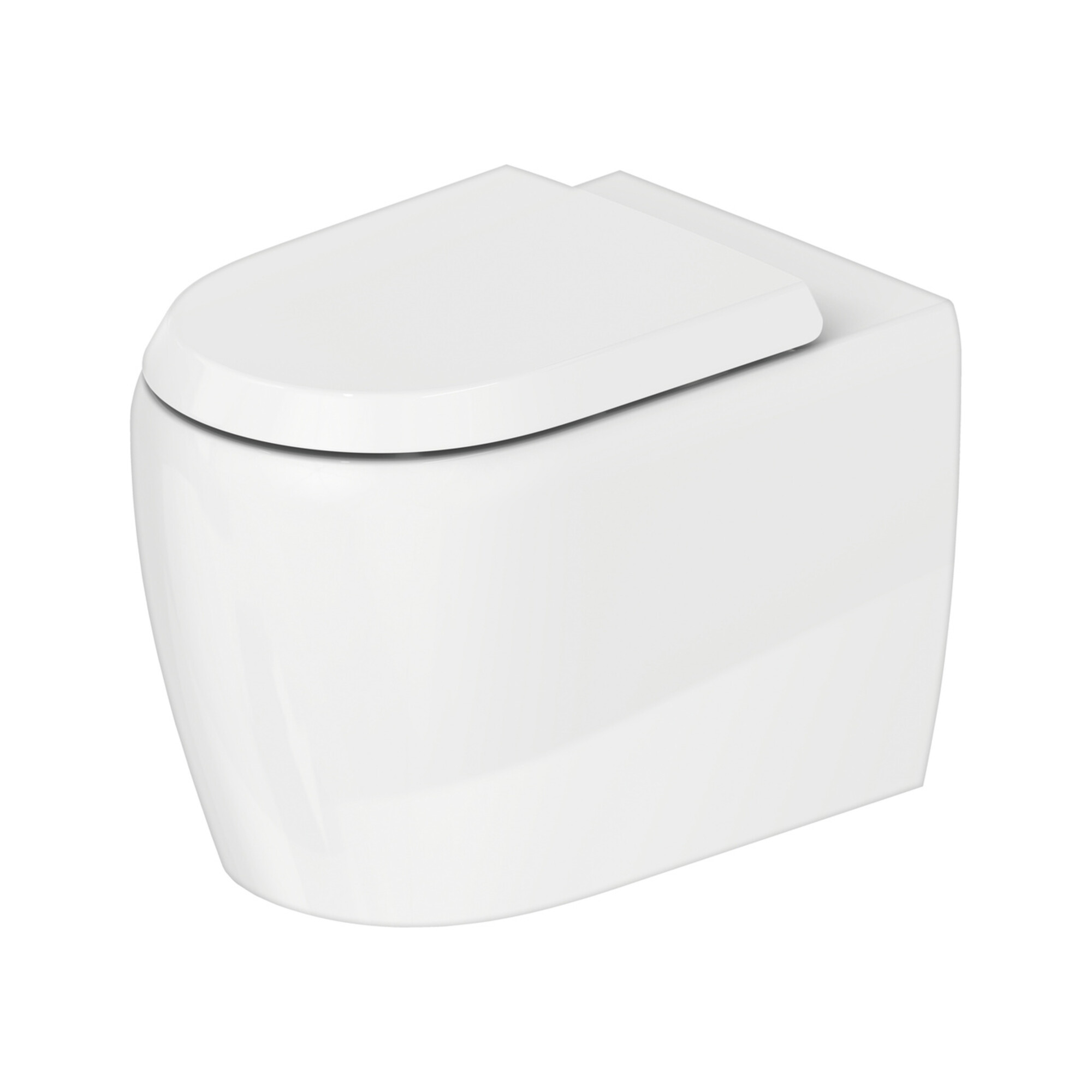 Duravit Stand-WC, Tiefspüler Qatego 39x60cm, 4,5 l, Rimless, weiß Hochglanz