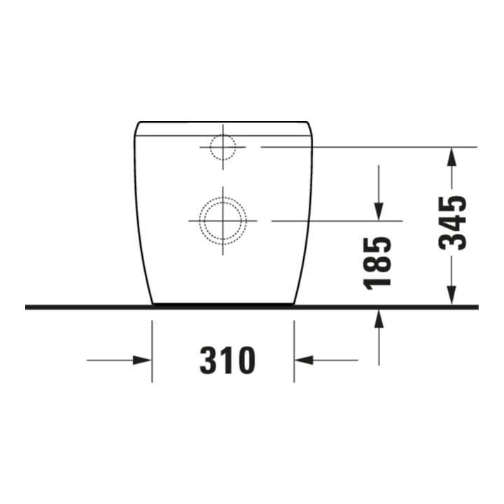 Duravit Stand-WC, Tiefspüler Qatego 39x60cm, 4,5 l, Rimless, weiß Hochglanz