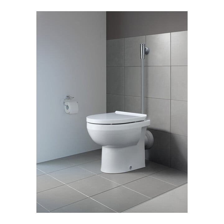 Duravit Stand-WC, Tiefspüler Set No. 1 mit WC-Sitz, Rimless, weiß