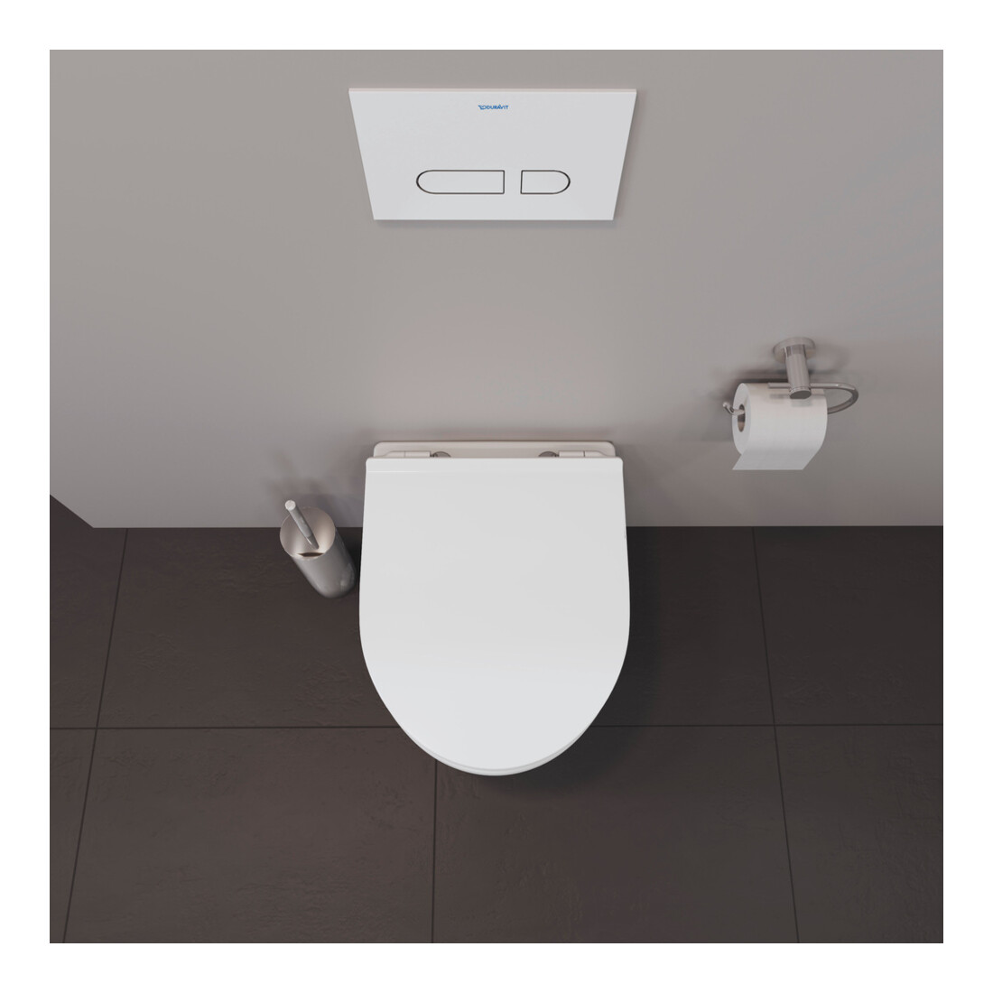 Duravit Stand-WC, Tiefspüler Set No. 1 mit WC-Sitz, Rimless, weiß