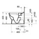Duravit Stand-WC, Tiefspüler Starck 3 37x57cm, 4,5 l, Abg. waag., riml., weiß