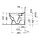 Duravit Stand-WC, Tiefspüler Starck 3 37x57cm, 4,5 l, Abg. waag., riml., weiß