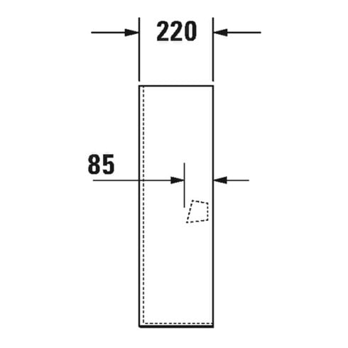 Duravit Standsäule DARLING NEW 175 x 220 mm weiß