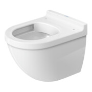 Duravit Starck 3 Compact WC suspendu, cuvette profonde 37x48,5 cm, 4,5 l, sans bride, avec fixation, blanc-2