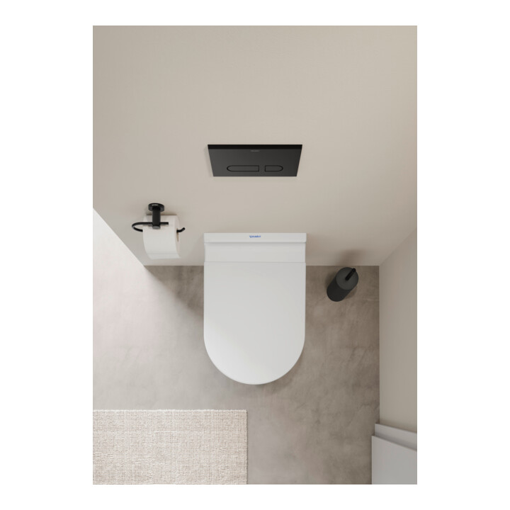 Duravit Starck 3 Compact WC suspendu, cuvette profonde 37x48,5 cm, 4,5 l, sans bride, avec fixation, blanc