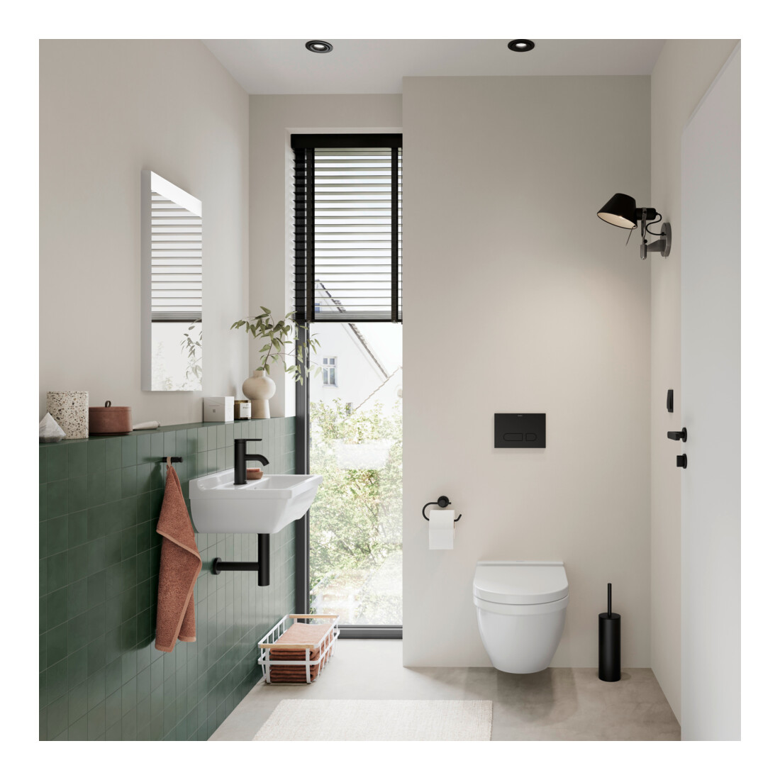 Duravit Starck 3 Compact WC suspendu, cuvette profonde 37x48,5 cm, 4,5 l, sans bride, avec fixation, blanc