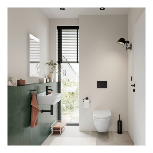 Duravit Starck 3 Compact WC suspendu, cuvette profonde 37x48,5 cm, 4,5 l, sans bride, avec fixation, blanc