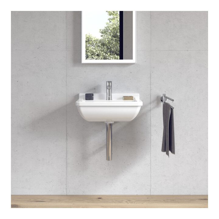 Duravit Starck 3 lavabo 50x36 cm, blanc, m HL, ÜL, plan robinetterie