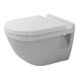 Duravit Starck 3 WC suspendu chasse plate 36x54 cm, 6 l, blanc-1