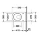 Duravit Starck 3 WC suspendu, chasse profonde, avec abattant, blanc