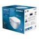 Duravit Starck 3 WC suspendu, chasse profonde, avec abattant, blanc