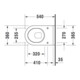 Duravit Starck 3 WC suspendu, cuvette profonde 36,5x54 cm, 4,5 l, blanc