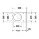 Duravit Starck 3 WC suspendu, cuvette profonde 36,5x54 cm, 4,5 l, blanc