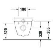 Duravit Starck 3 WC suspendu, cuvette profonde 36,5x54 cm, 4,5 l, blanc-5