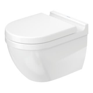 Duravit Starck 3 WC suspendu, cuvette profonde 36,5x54 cm, 4,5 l, sans bride, blanc Hyg Glaze