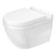 Duravit Starck 3 WC suspendu, cuvette profonde 36,5x54 cm, 4,5 l, sans bride, blanc Hyg Glaze-1