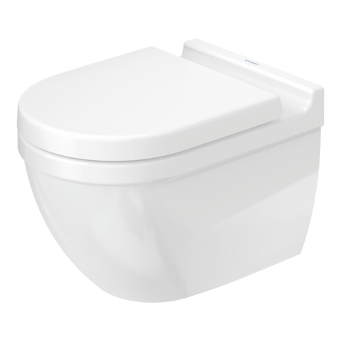 Duravit Starck 3 WC suspendu, cuvette profonde 36,5x54 cm, 4,5 l, sans bride, blanc Hyg Glaze