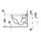 Duravit Starck 3 WC suspendu, cuvette profonde 36,5x54 cm, 4,5 l, sans bride, blanc Hyg Glaze