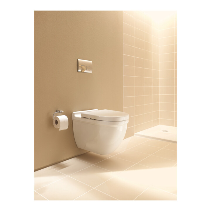 Duravit Starck 3 WC suspendu, cuvette profonde 36,5x54 cm, 4,5 l, sans bride, blanc Hyg Glaze