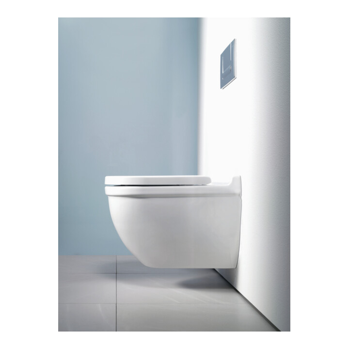Duravit Starck 3 WC suspendu, cuvette profonde 36,5x54 cm, 4,5 l, sans bride, blanc Hyg Glaze