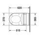 Duravit Starck 3 WC suspendu, cuvette profonde 36,5x62 cm, 6 l, blanc