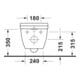 Duravit Starck 3 WC suspendu, cuvette profonde 37x62 cm, 4,5 l, sans rebord, blanc
