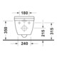 Duravit Starck 3 WC suspendu, cuvette profonde 37x62 cm, 4,5 l, sans rebord, blanc-5